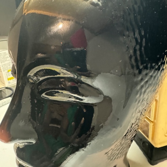 1970s Fornasetti Attributed Modernist Black Glass Head - Picture 4 of 9